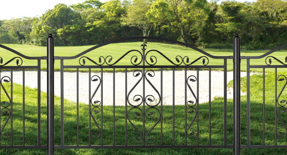 Ornamental Fence Panel - Wrought Iron Fence | Heavy Duty Metal Fence | Made in Canada – Model # FP919-Taimco