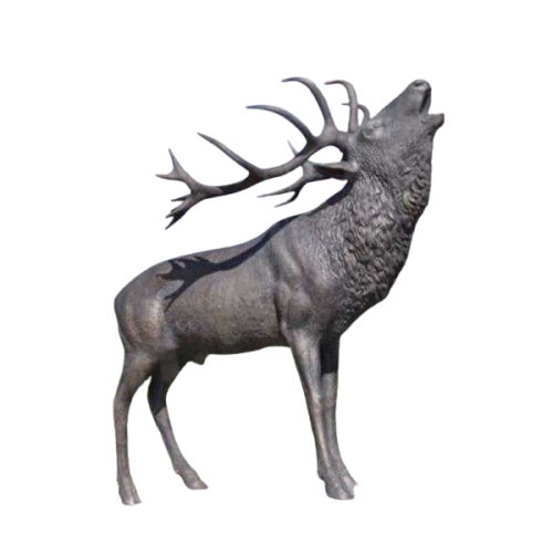 Outdoor Bronze Life-Size Reindeer Statue Model # MSC1249