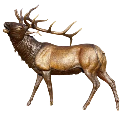 Large Bronze Elk Sculpture Model # MSC1235
