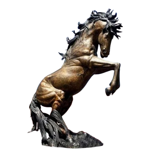 Outdoor Jumping Large Bronze Horse Statue Model # MSC1292