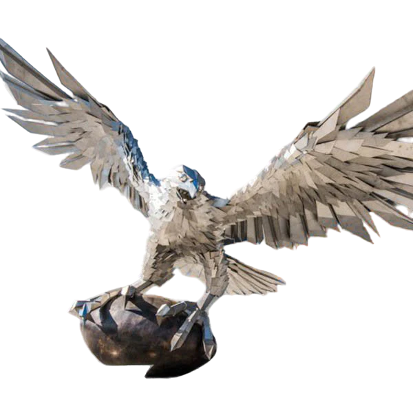 Outdoor Metal Eagle Sculpture Art Decor Model # MSC1298