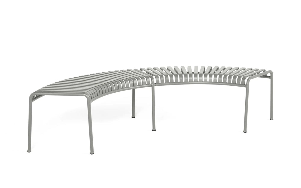 Palissade Modular Circular Outdoor Metal Bench Without Back | Model COLL1704 ( Set of 4 )-Taimco