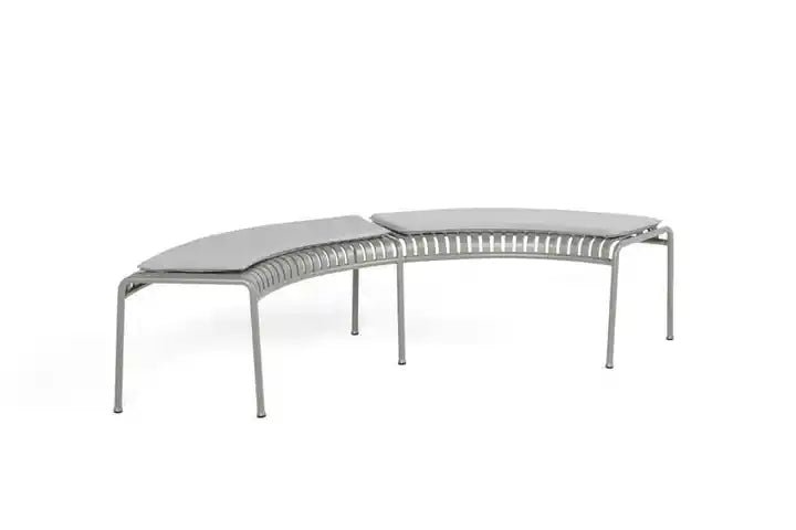 Palissade Modular Circular Outdoor Metal Bench Without Back | Model COLL1704 ( Set of 4 )-Taimco