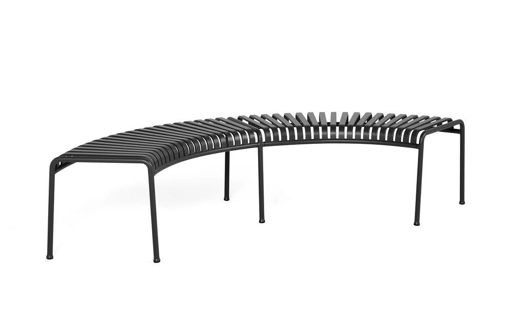 Palissade Modular Circular Outdoor Metal Bench Without Back | Model COLL1704 ( Set of 4 )-Taimco