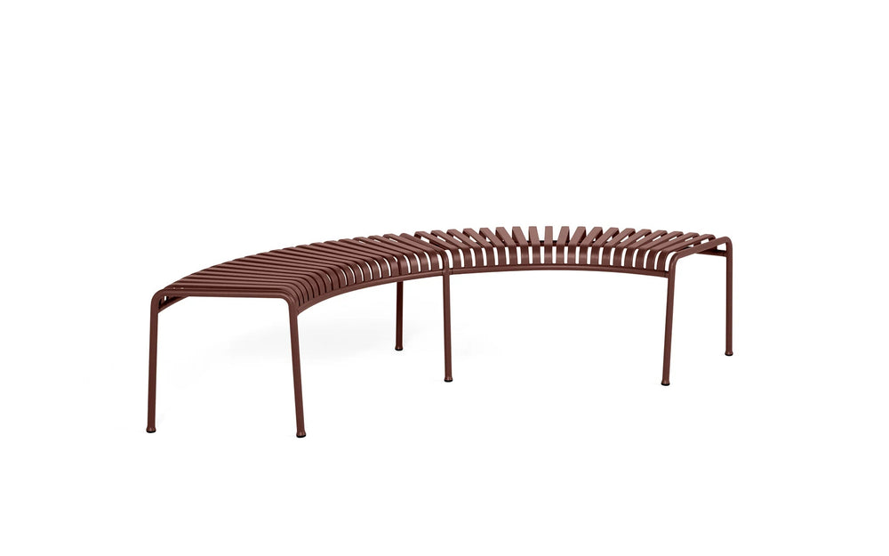 Palissade Modular Circular Outdoor Metal Bench Without Back | Model COLL1704 ( Set of 4 )-Taimco