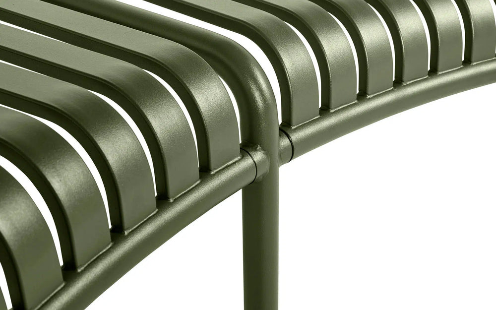 Palissade Modular Circular Outdoor Metal Bench Without Back | Model COLL1704 ( Set of 4 )-Taimco