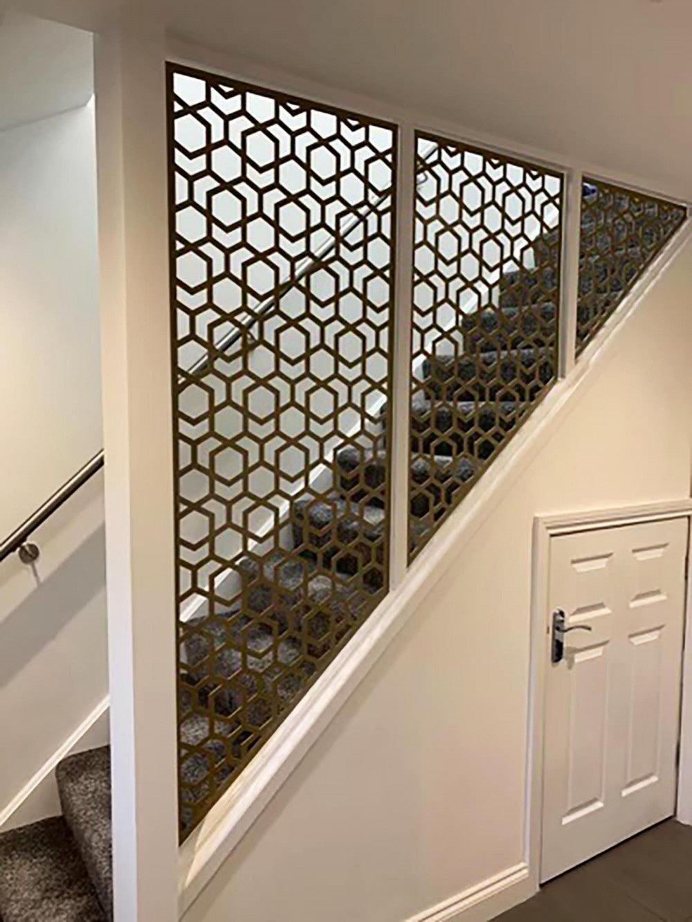 Plasma Cut Metal Stair Railing Panel | Hand Railing - Decorative Modern Railing | Made In Canada | Model # SRP1114-Taimco