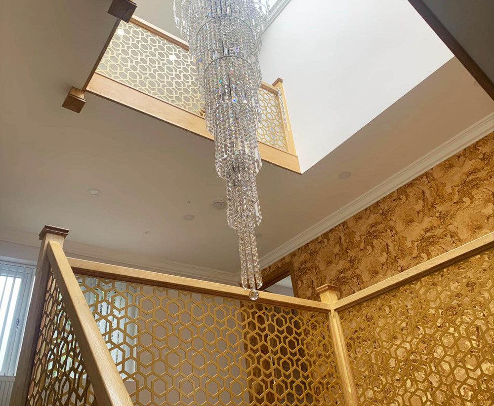 Plasma Cut Metal Stair Railing Panel | Hand Railing - Decorative Modern Railing | Made In Canada | Model # SRP1114-Taimco