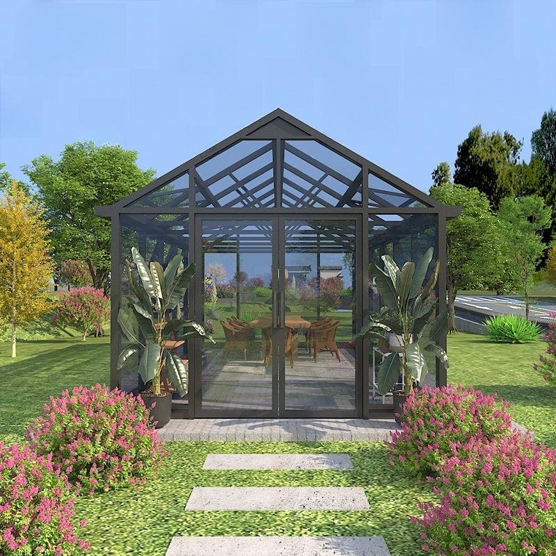Rectangular Aluminum Solarium Garden House – Model # SUNR4364-Taimco