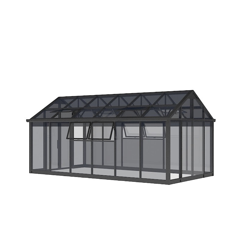 Rectangular Aluminum Solarium Garden House – Model # SUNR4364-Taimco