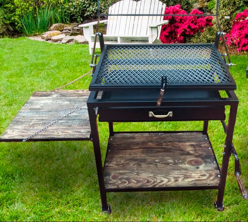 Rotary BBQ Grill Machine | Easily Flip BBQ Grill Grate | Portable Heavy-Duty Metal Grill Grate| Made in Canada – BBQ417-Taimco