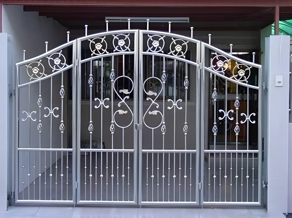 Royal Spiral Design Metal Garden Gate | Unique Wrought Iron Entrance Gate | Made in Canada – Model # 250-Taimco