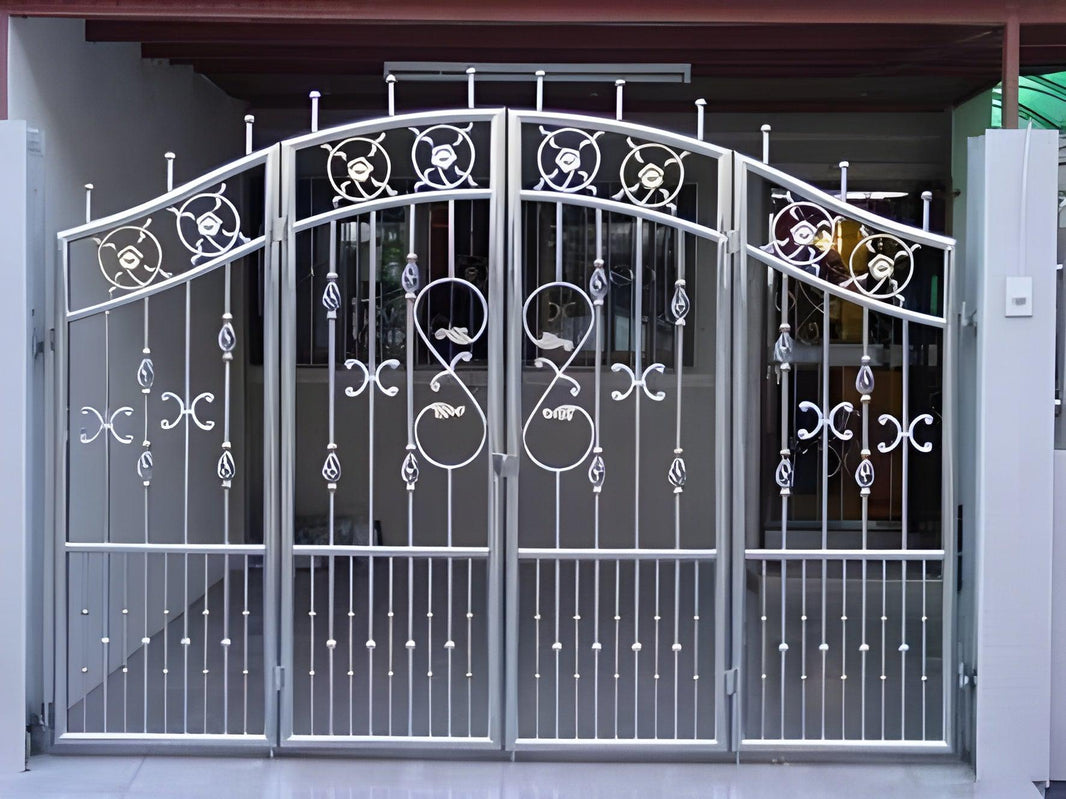 Royal Spiral Design Metal Garden Gate | Unique Wrought Iron Entrance Gate | Made in Canada – Model # 250-Taimco