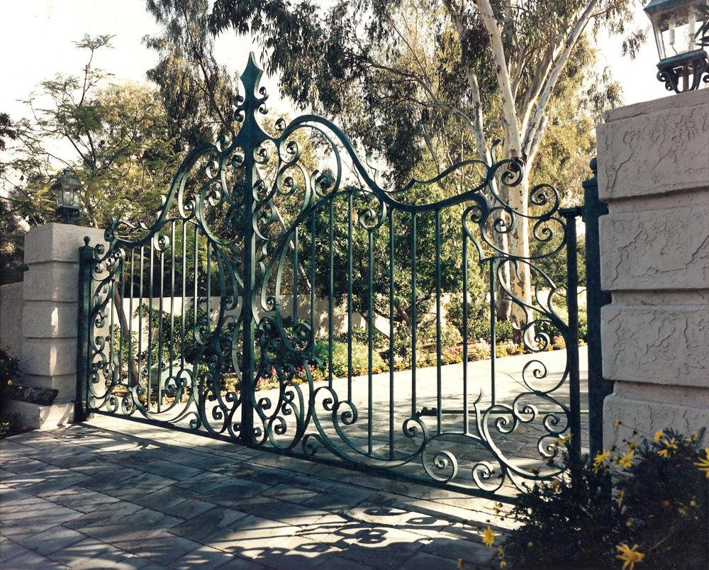 Royal Victorian Wrought Iron Driveway Gate | Model # 198-Taimco
