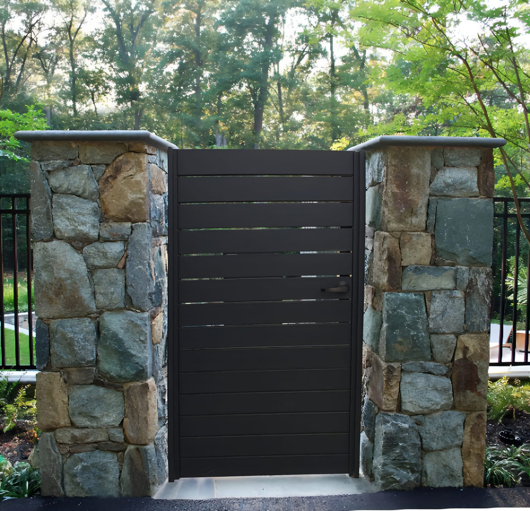 Santa Monica Steel Yard Gate | Model # 316-Taimco