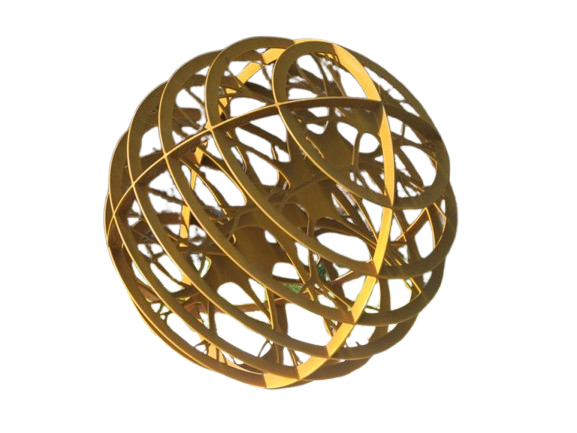 Sensation Connections Sculpture - Metal Art Decorative Peace - Model # MA1187