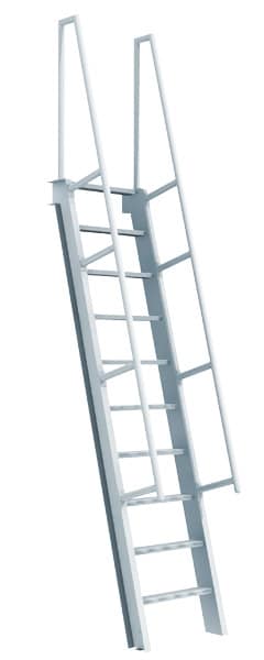Ship Aluminum Ladders 60 & 75 Standard Degrees - Model # SL1486-Taimco