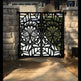 Simplistic Laser Cut Artistic Butterfly & Floral Design Iron Gate | Modern Fabrication Metal Garden Gate | Made in Canada – Model # 780-Taimco