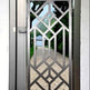 Simplistic Laser Cut Artistic Hexagonal Design Metal Garden Gate | Custom Fabrication Metal Pool Gate| Made in Canada – Model # 764-Taimco