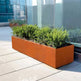 Simplistic Rectangular Steel Planters |Classic Garden Planters Pots for Indoor, Outdoor & Commercial Use| Made in Canada –Model # P602-Taimco