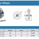 Sliding Gate V-Groove Wheel For V-Profile Track | Model # HDB ( Pack of 25 )-Taimco
