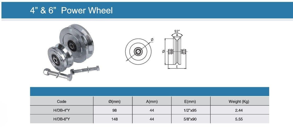 Sliding Gate V-Groove Wheel For V-Profile Track | Model # HDB ( Pack of 25 )-Taimco