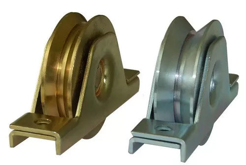 Sliding Gate Wheel with Internal Bracket Groove Y,V,U | One and Two Bearings | Model # HB ( Pack of 25 )-Taimco
