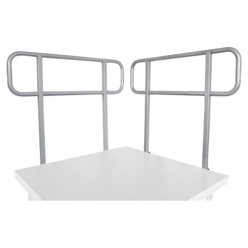 Social Distancing Area 8' X 8' with Stairs, Guardrails, and Adjustable Legs up to 48" Model STA3598X8-Taimco