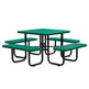 Square Picnic Table Surface Mount Expanded Metal | Picnic Table & Seat | Model PT197-Taimco
