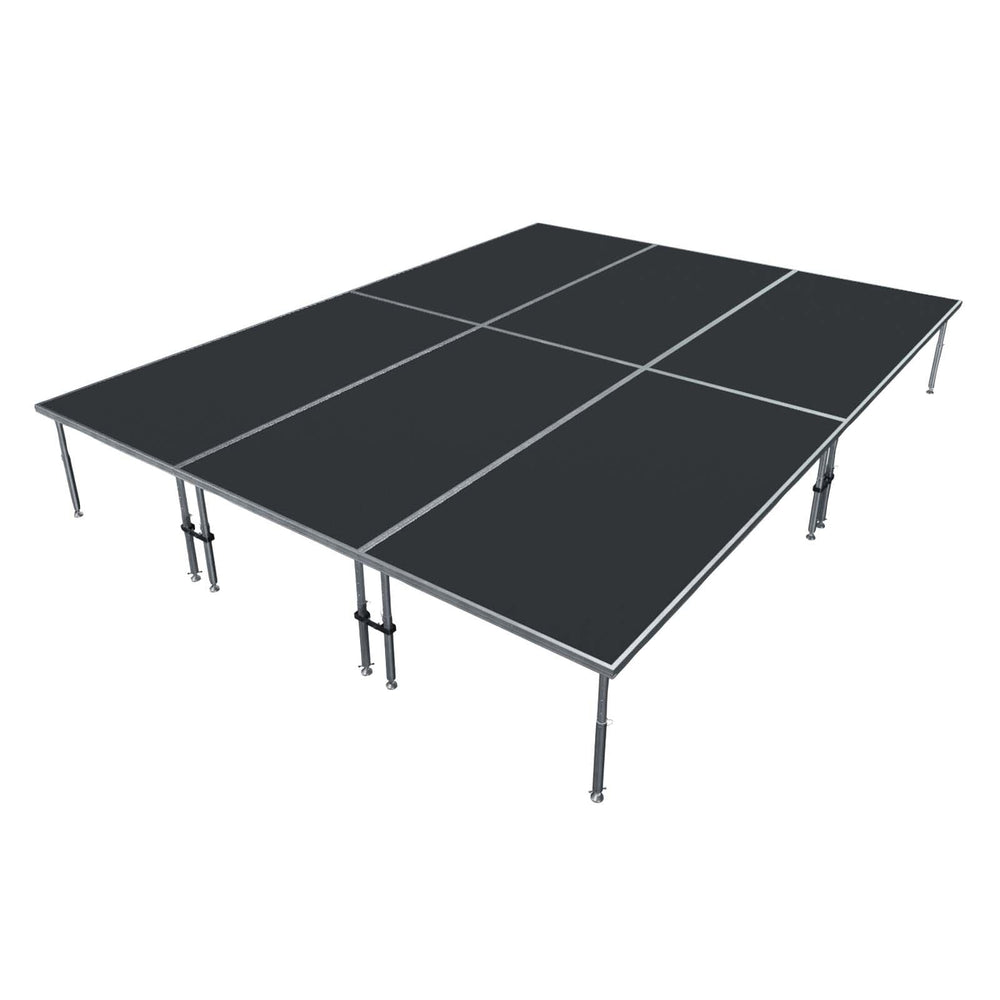 Stage Platform 12X24 Feet Portable and Height Adjustable Model STA35512X16-Taimco