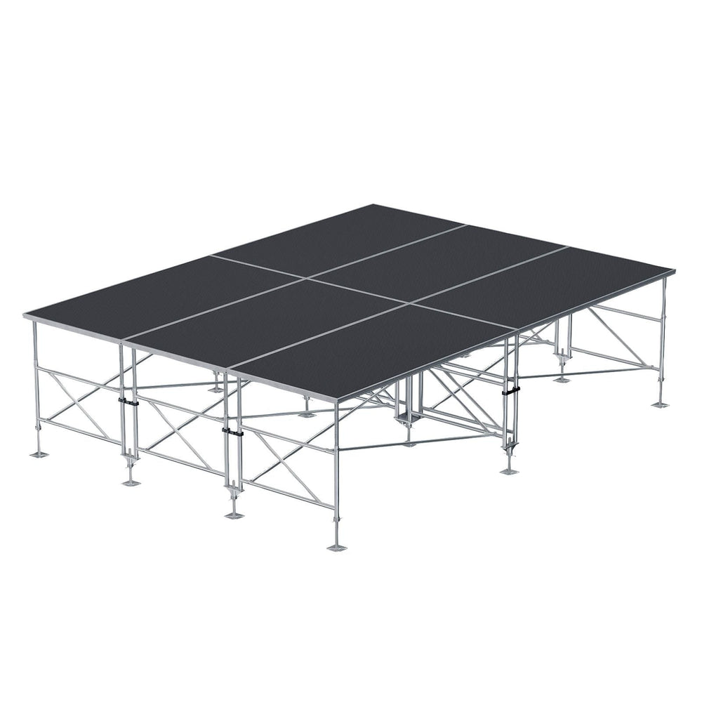 Stage Platform Z Base Frame 12X16 Feet Portable and Height Adjustable Model STA358Z12X16-Taimco