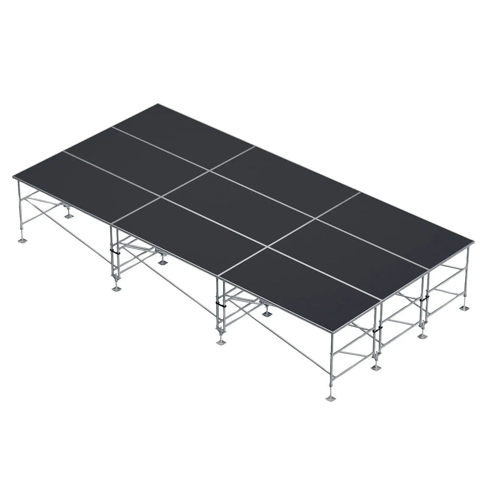 Stage Platform Z Base Frame 12X24 Feet Portable and Height Adjustable Model STA357Z12X24-Taimco