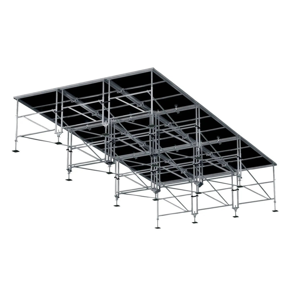 Stage Platform Z Base Frame 12X24 Feet Portable and Height Adjustable Model STA357Z12X24-Taimco