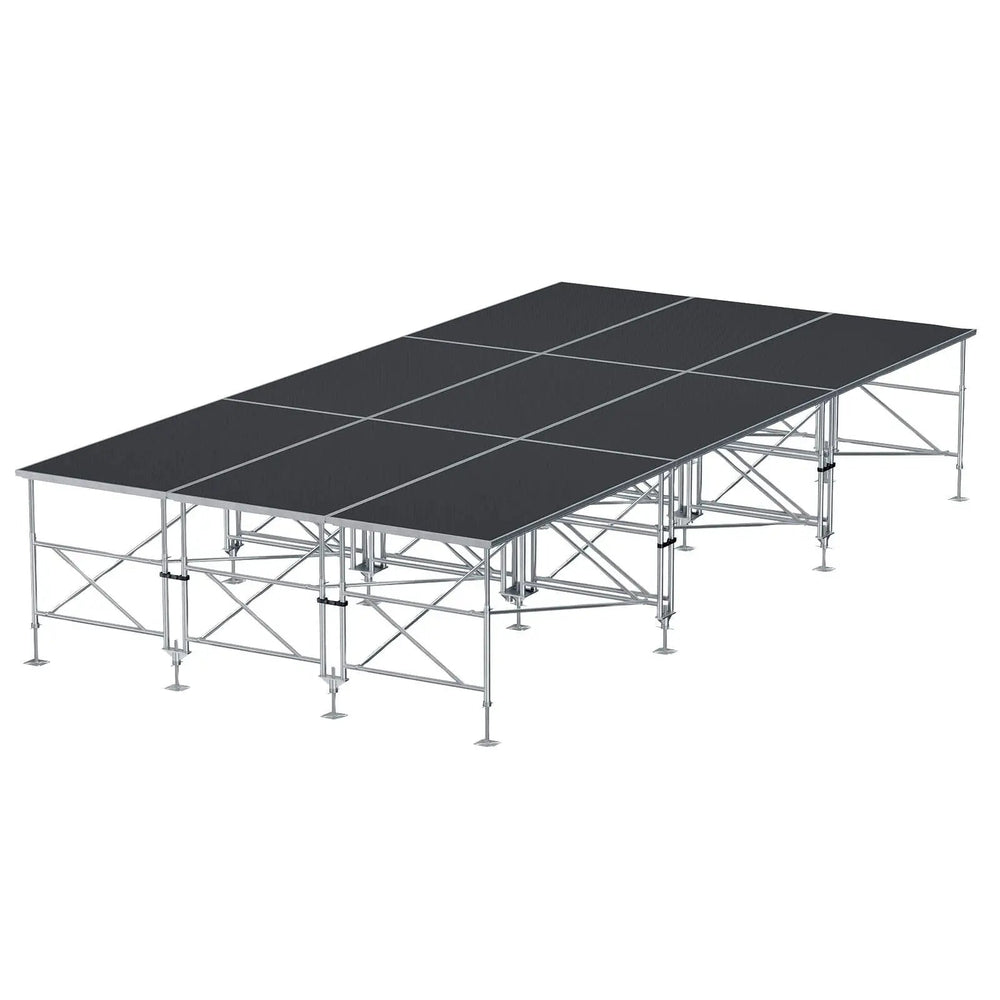 Stage Platform Z Base Frame 12X24 Feet Portable and Height Adjustable Model STA357Z12X24-Taimco