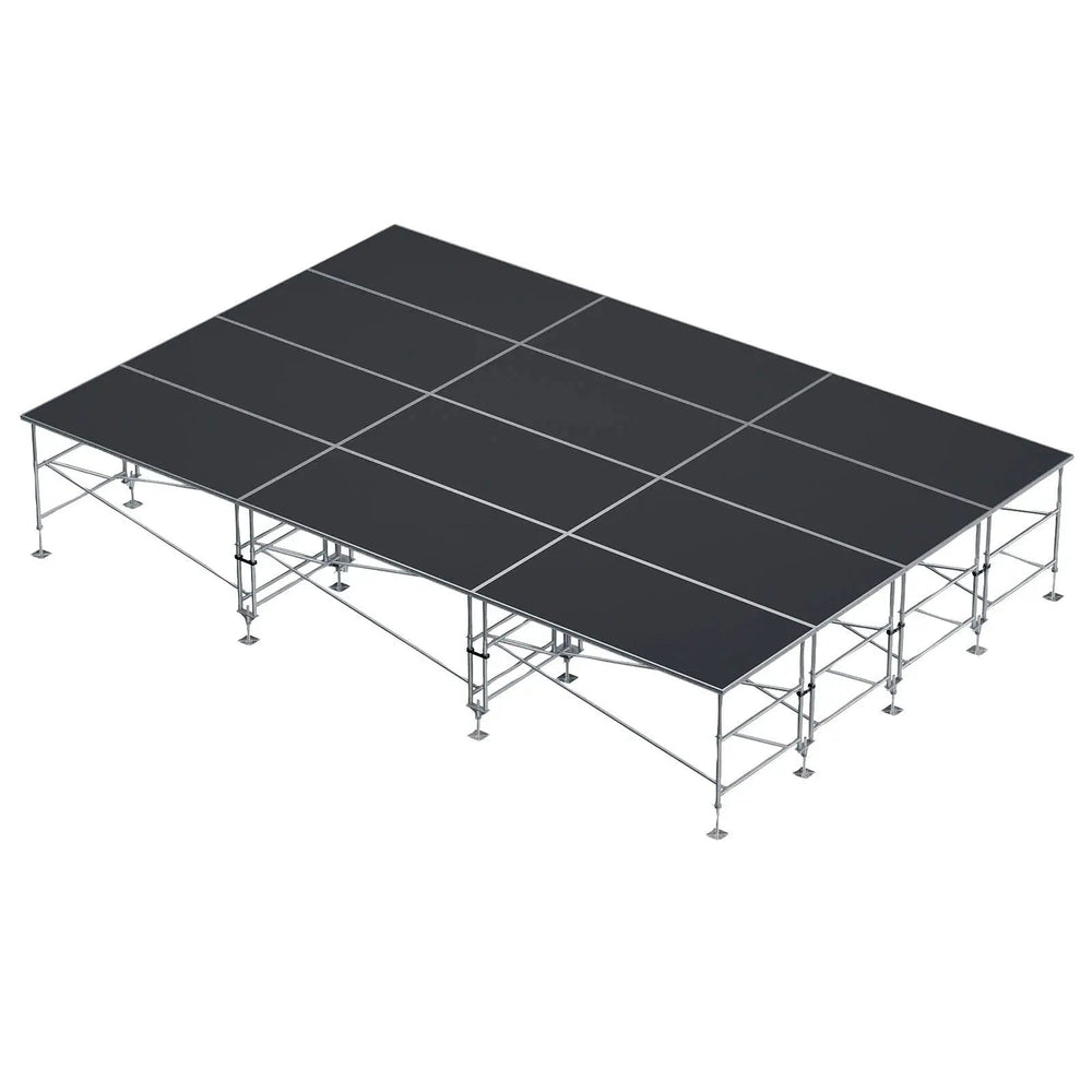 Stage Platform Z Base Frame 16X24 Feet Portable and Height Adjustable Model STA356Z16X24-Taimco