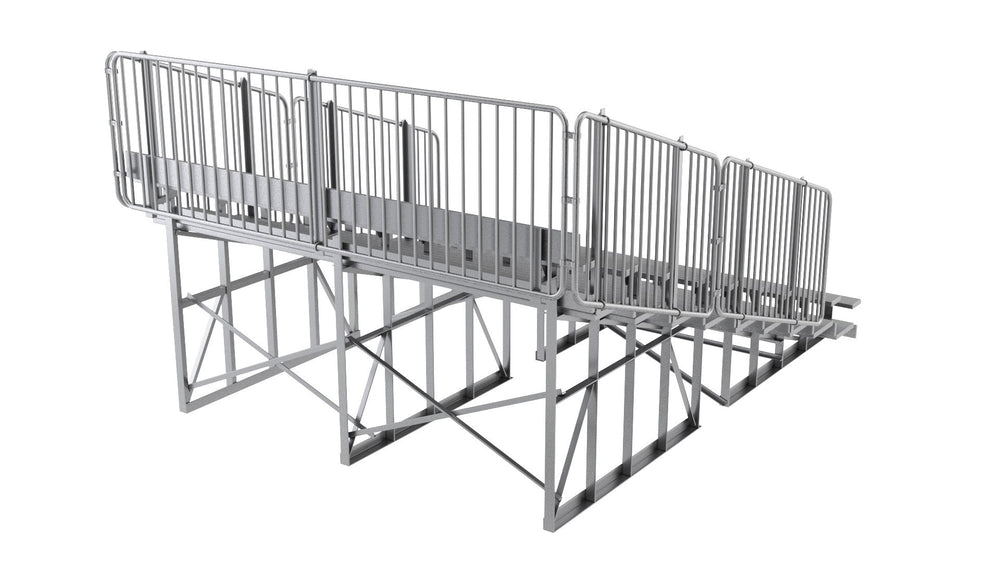 Standard 10 Row Bleachers System - Model BLEC10-Taimco