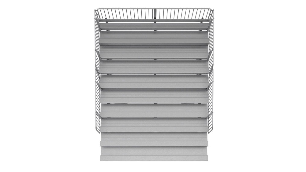 Standard 10 Row Bleachers System - Model BLEC10-Taimco