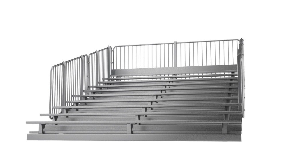 Standard 10 Row Bleachers System - Model BLEC10-Taimco