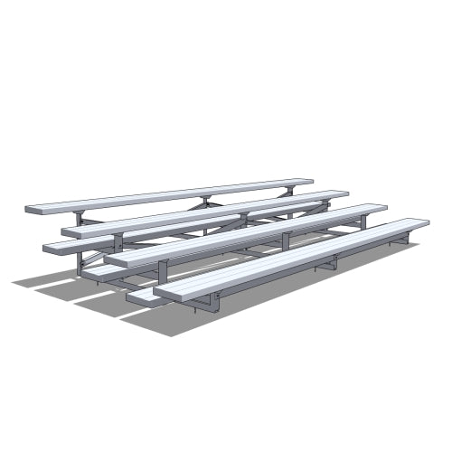 Standard 4 Row Bleachers System - Model BLEC4-Taimco