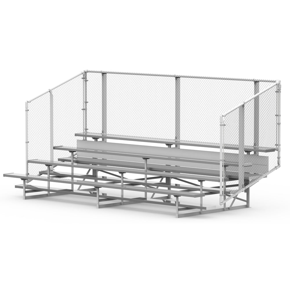 Standard 4 Row Bleachers System - Model BLEC4-Taimco