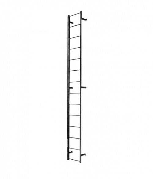 Standard Duty Channel Rail Fixed Access Metal Ladder Model # SL1479-Taimco