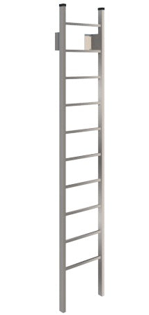 Standard Duty Channel Rail Fixed Access Metal Ladder Model # SL1479-Taimco