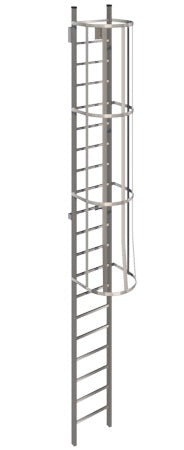 Standard Metal Ladders with Safety Cage | Made in Canada | Model # SL1485-Taimco