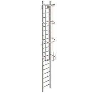 Standard Metal Ladders with Safety Cage | Made in Canada | Model # SL1485-Taimco