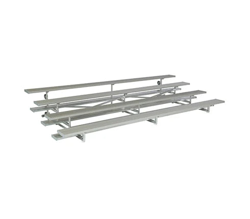 Standard Tip and Roll Low Rise Aluminum Bleachers System - Model BLECLTNR23-Taimco