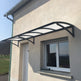 Steel Awnings with Clear polycarbonate Plastic - Custome Sizes and Shapes - Made in Canada - Model # WA894-Taimco