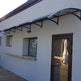 Steel Awnings with Clear polycarbonate Plastic - Custome Sizes and Shapes - Made in Canada - Model # WA894-Taimco