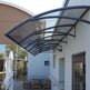 Steel Awnings with Clear polycarbonate Plastic - Custome Sizes and Shapes - Made in Canada - Model # WA894-Taimco