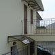 Steel Awnings with Clear polycarbonate Plastic - Custome Sizes and Shapes - Made in Canada - Model # WA894-Taimco
