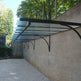 Steel Awnings with Foggy polycarbonate Plastic Cover - Custome Sizes and Shapes - Made in Canada - Model # WA892-Taimco
